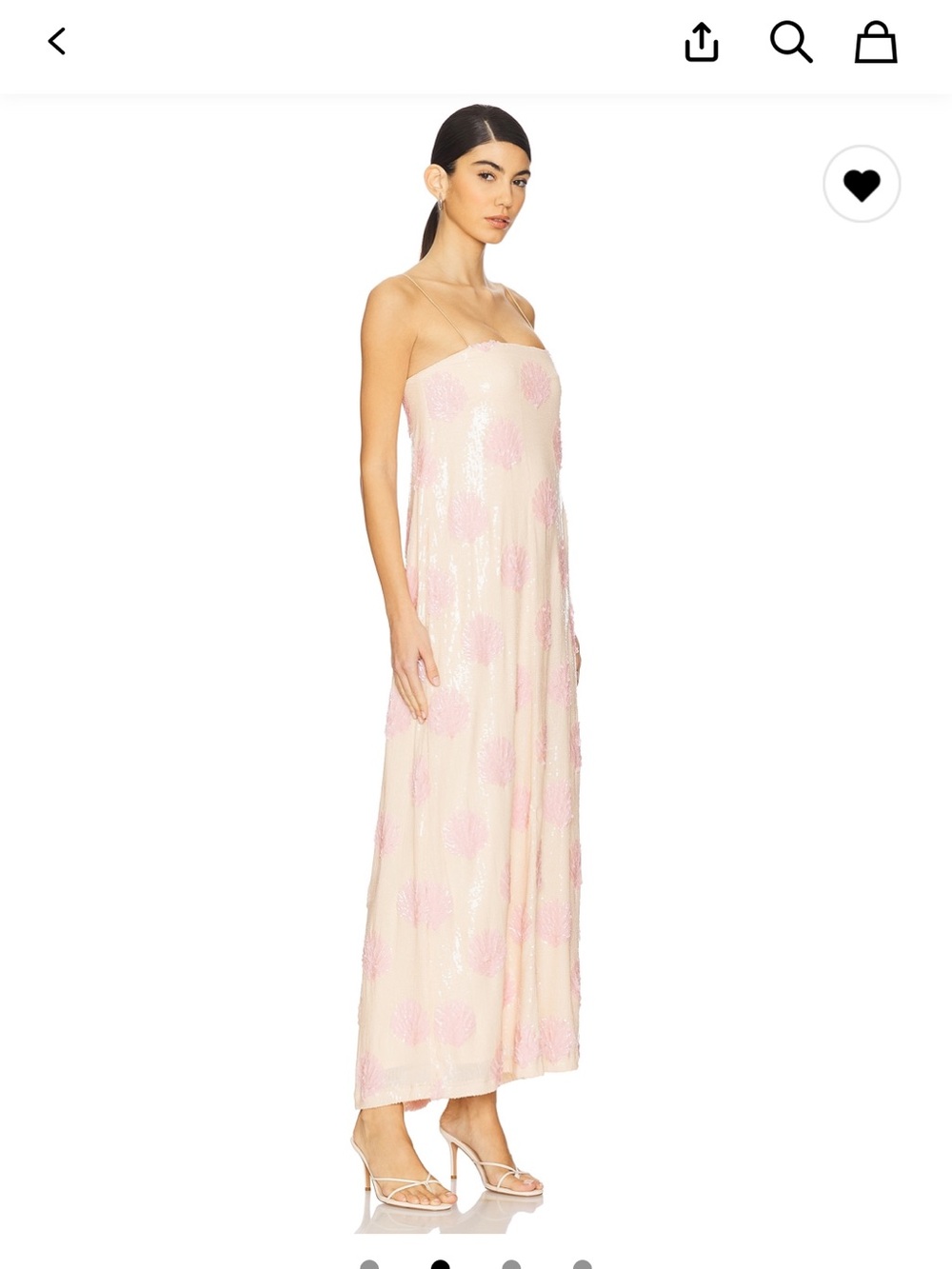 Show me your mumu lizzy midi dress in shell sequins - Picture 5 of 9